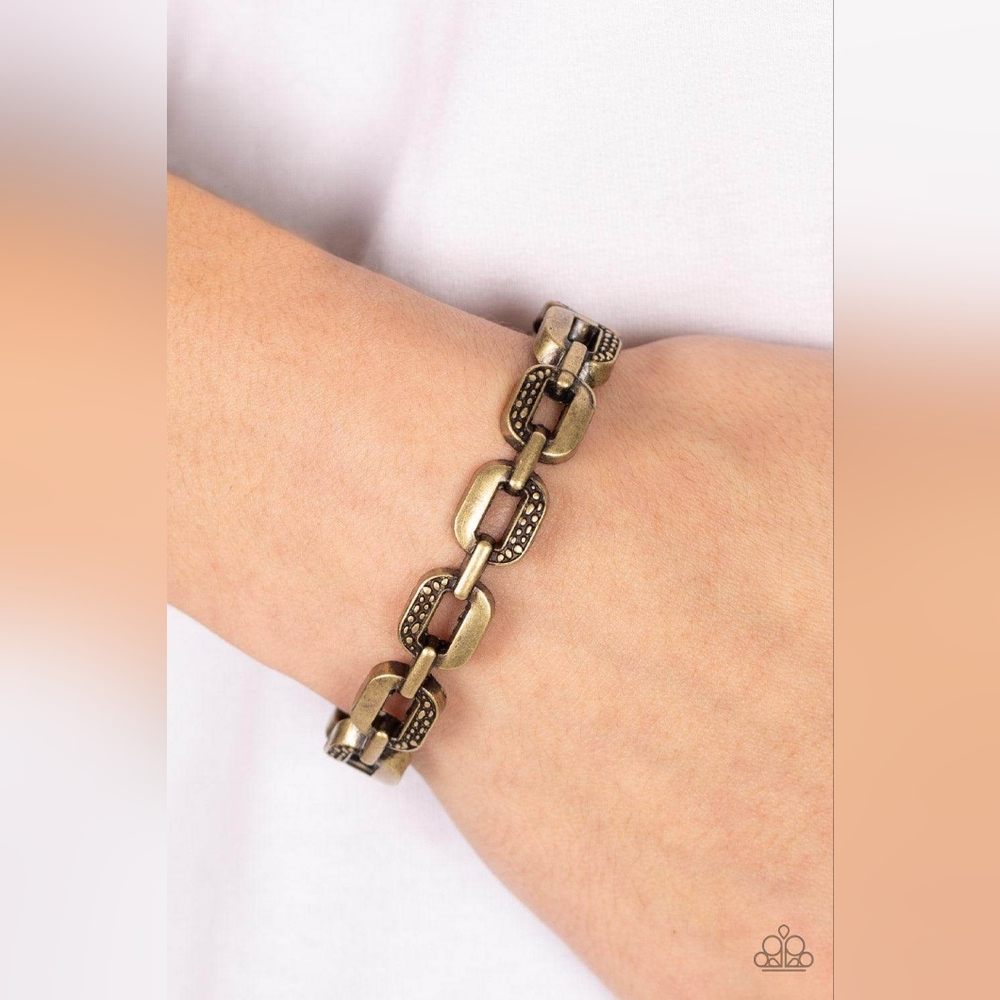 Powerhouse Plunder Brass Bracelet